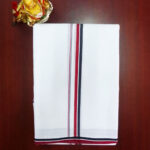 2B Black with Red Border Handloom Dhoti