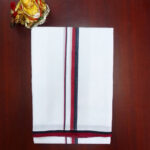 2B Black with Red Border Handloom Dhoti