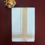 2B Golden Border Handloom Dhoti