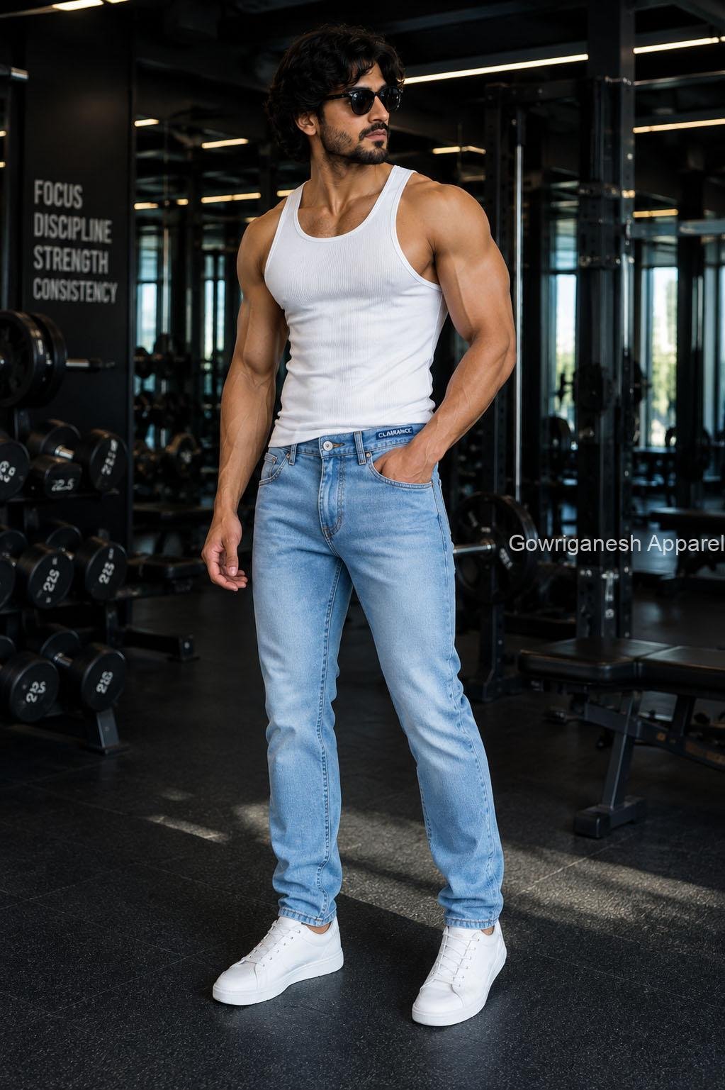 Cool Blue Denim Jeans